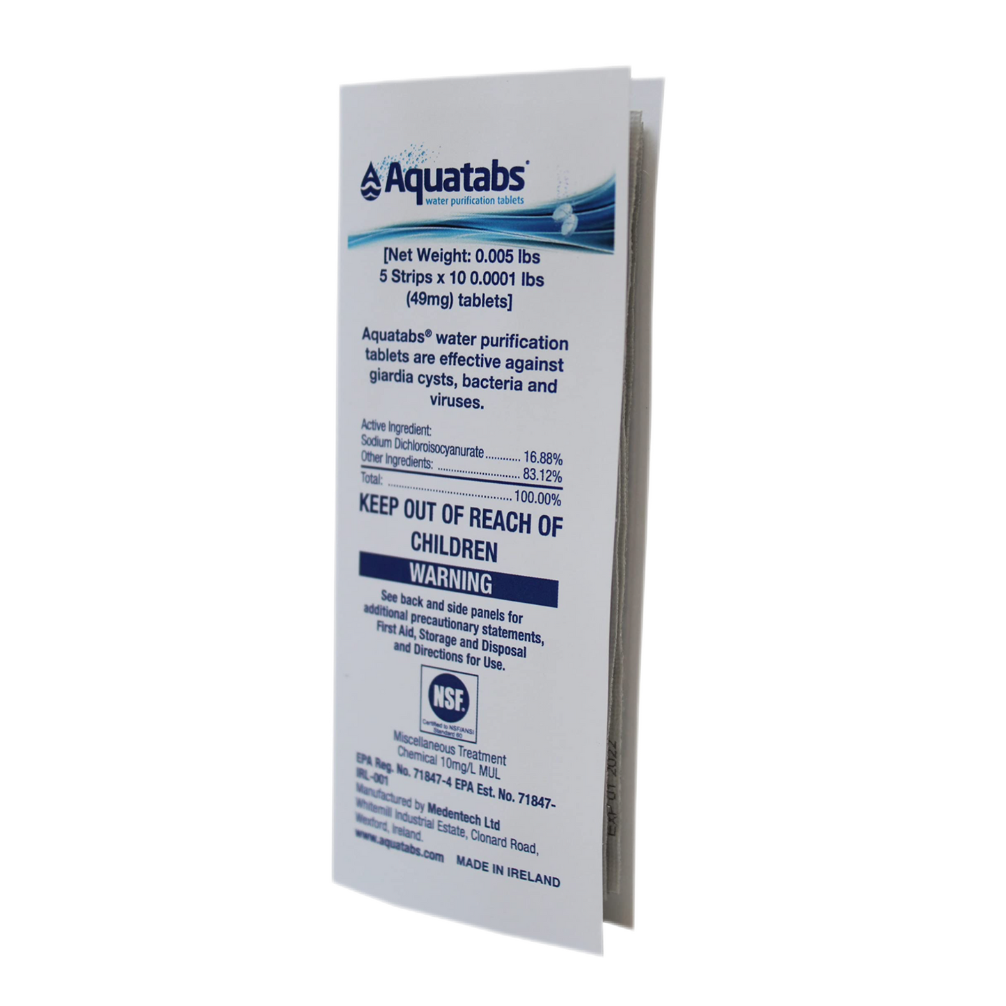 Pastilla Purificadora de Agua | Paquete de 10 und