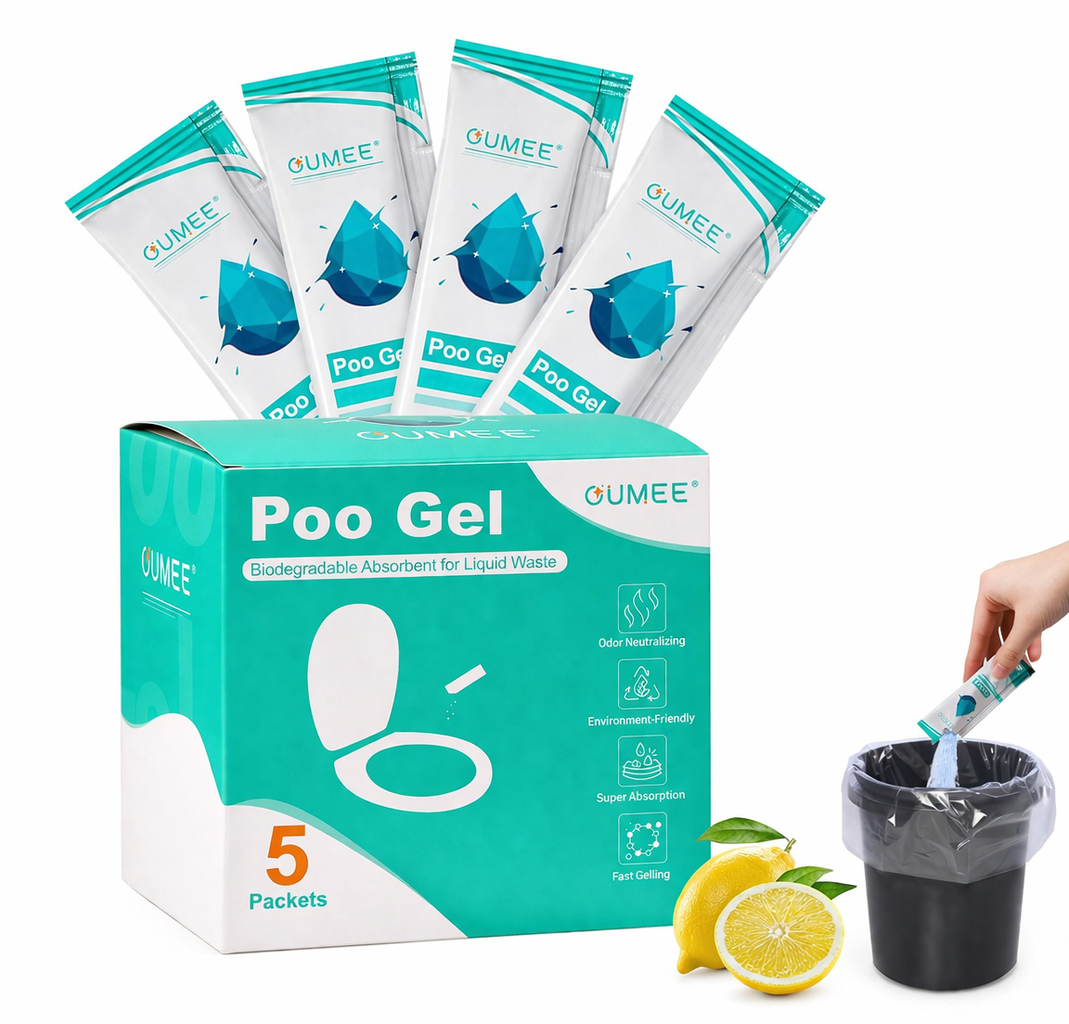 Gel Absorbente para Inodoro Portátil (Pack de 5 Sobres)