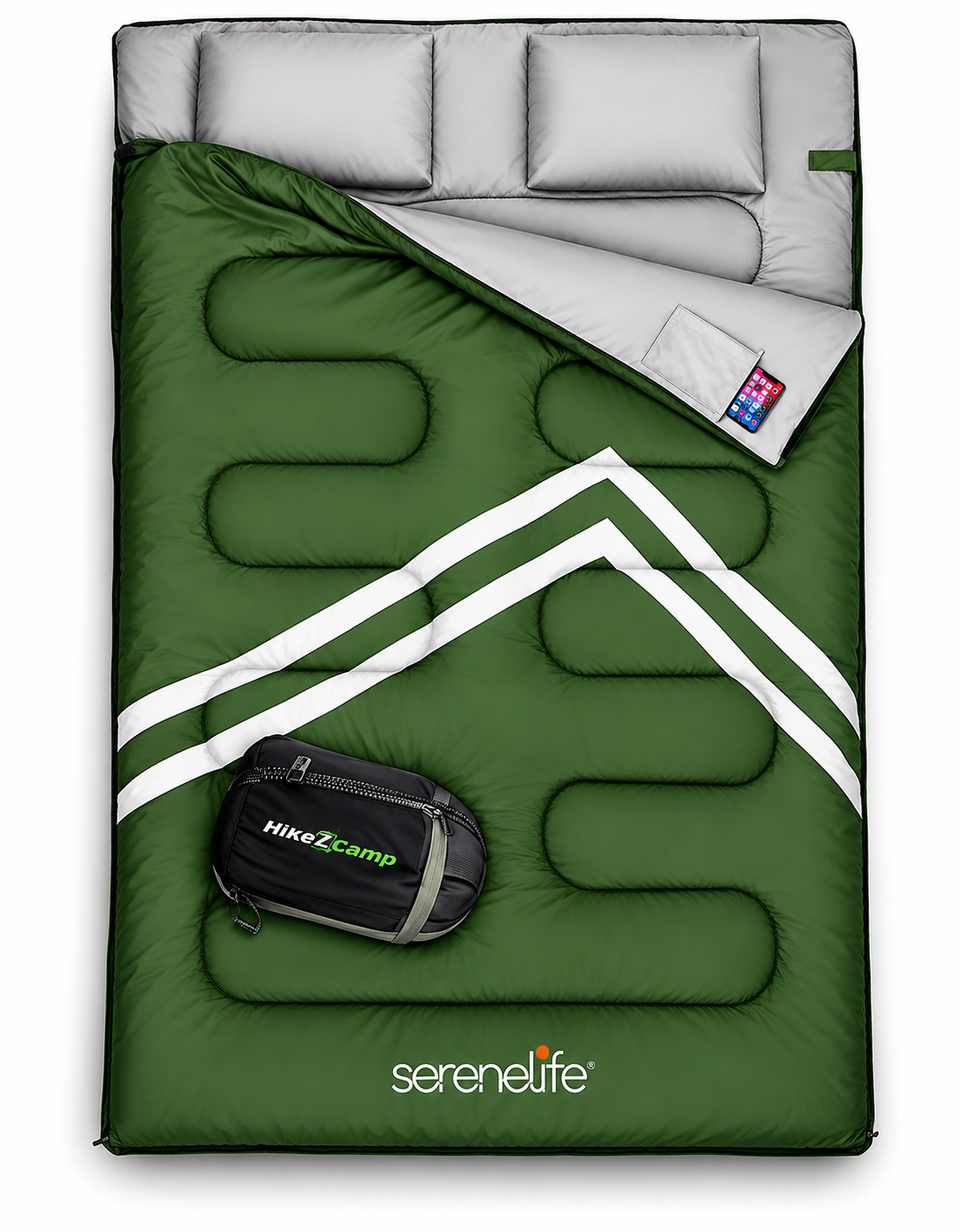Saco de Dormir Doble Queen XL – 2 Personas