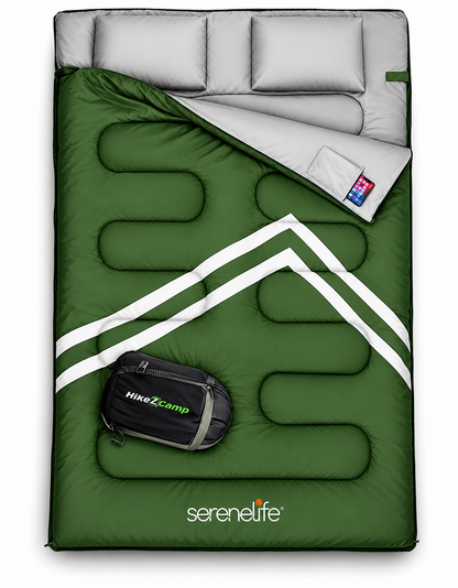 Saco de Dormir Doble Queen XL – 2 Personas