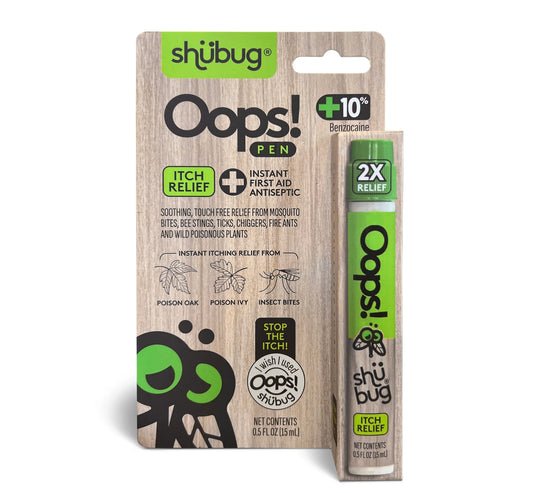 Shübug Oops Pen – Lápiz para Aliviar Picaduras y Comezón