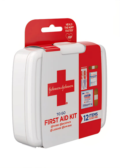 Botiquín Primeros Auxilios Johnson & Johnson - Mini Kit de Viaje (12 Piezas)