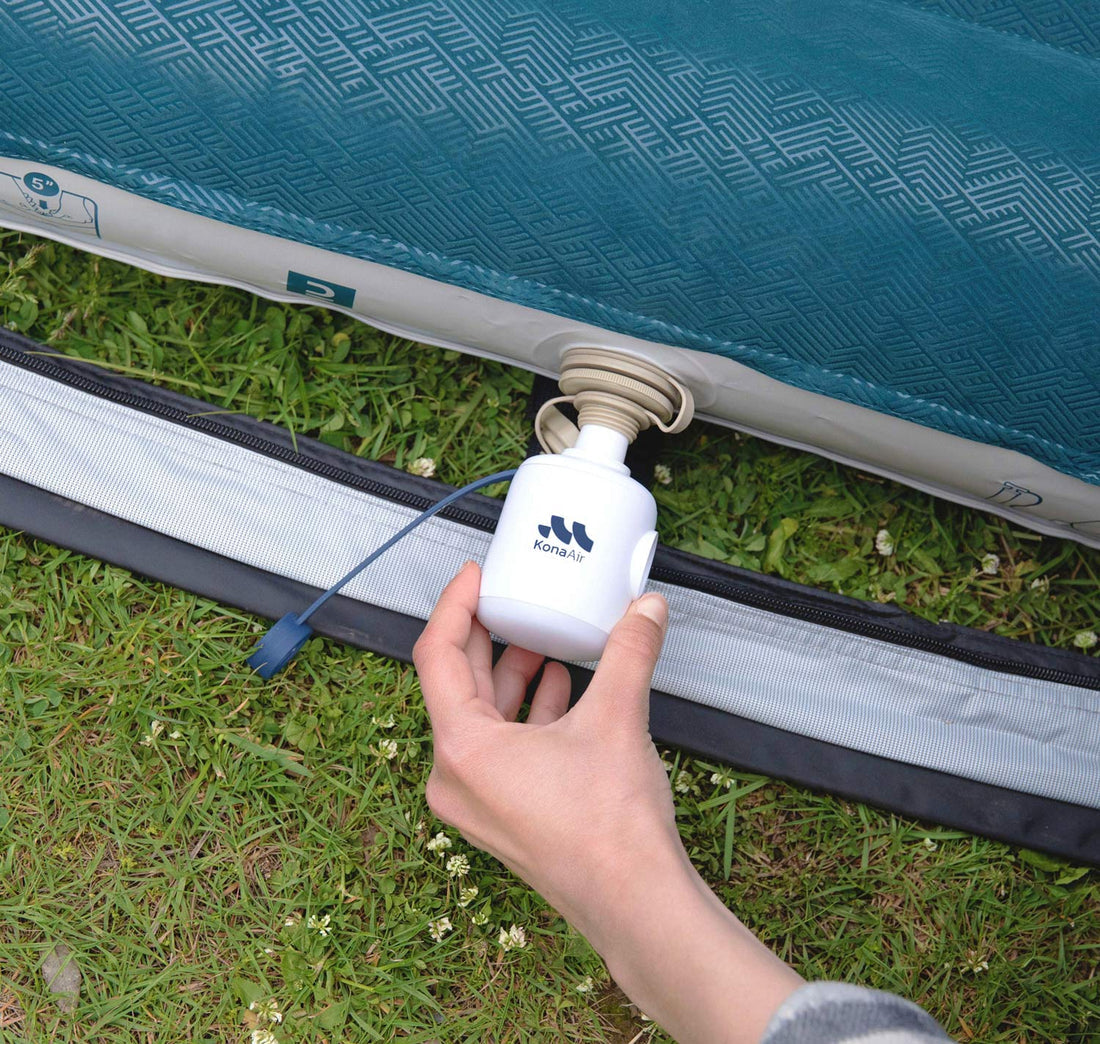 Mini Inflador Portátil USB-C con Luz LED para Camping