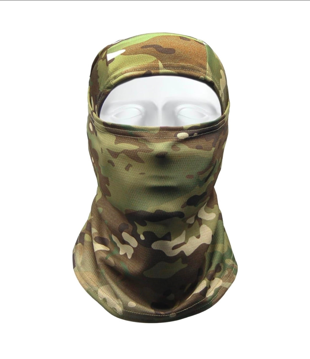 Pasamontañas de camuflaje, máscara facial para deportes